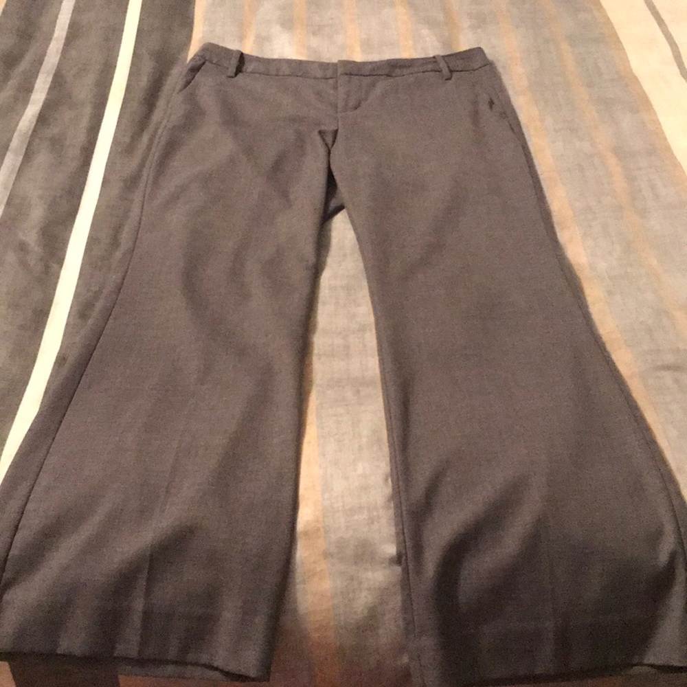 Gap Dress Stretch Gray Ankle Length Pants Size 10